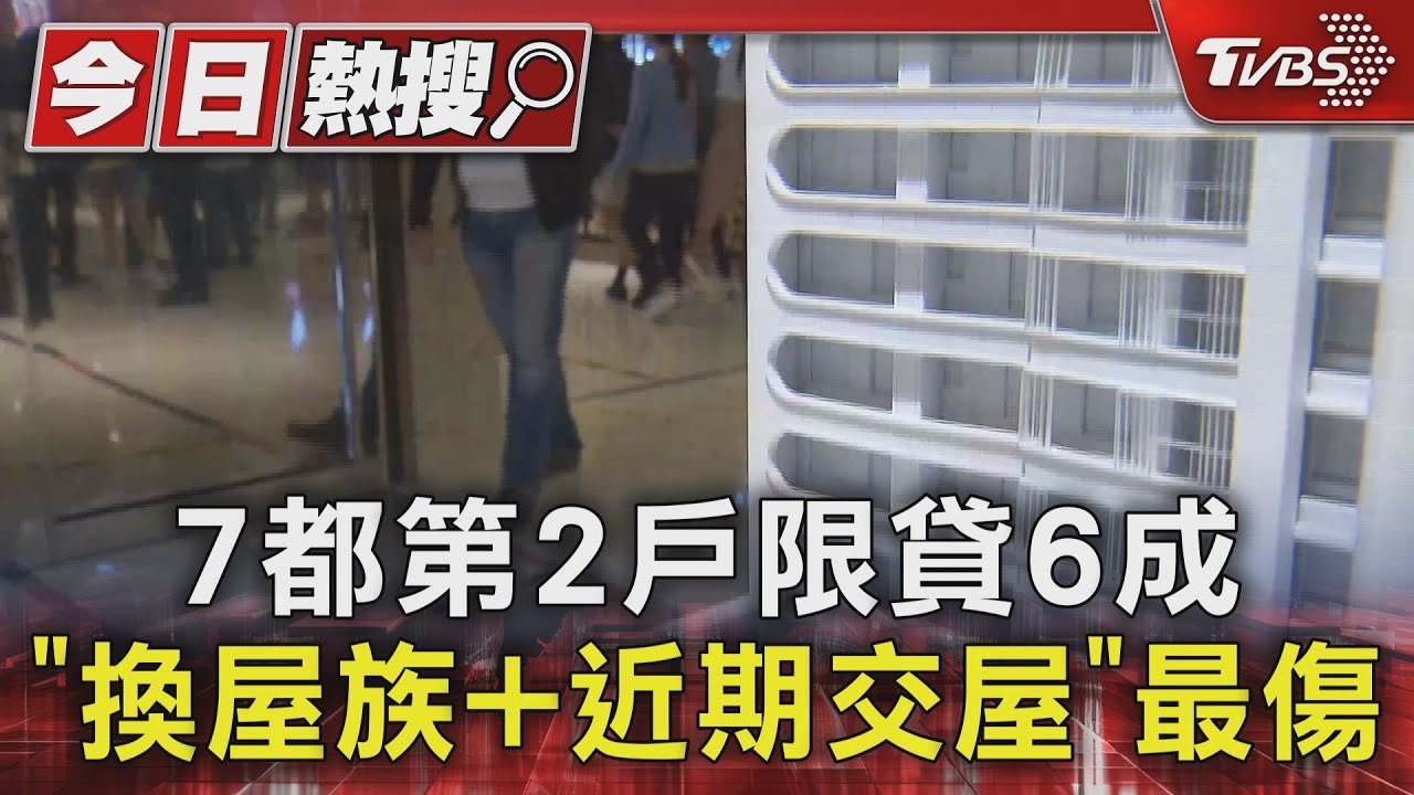 7都第2戶限貸6成 「換屋族+近期交屋」最傷