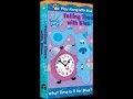Opening To Blue S Clues Telling Time With Blue 2002 VHS