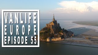 Vanlife Vlog: Mont Saint-Michel and WWII sites in Normandie