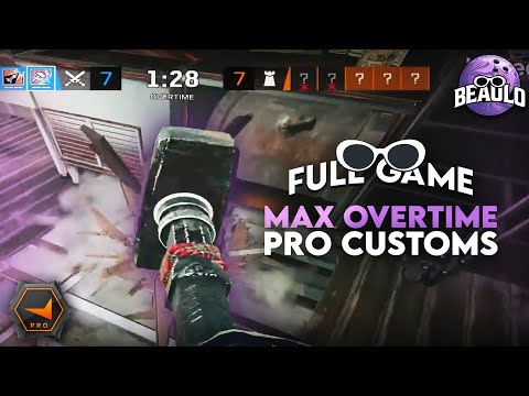 Intense MAX OVERTIME Pro Customs Match (Full Game) - Rainbow Six Siege