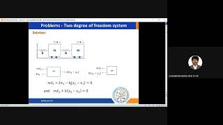 Two degree of freedom system problem solution - Structural Dynamics & Earthquake Engineering