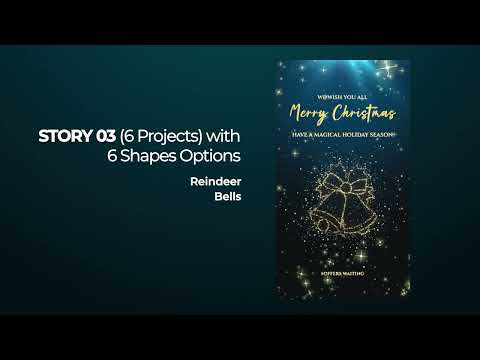 Merry Christmas Instagram Stories Apple Motion Templates 2025