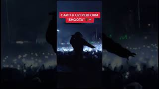 Carti and Uzi Performing ‘SHOOTA’ live🔥🖤 #liluzivert #fyp #playboycarti #yvl #live #liluzi #shoota