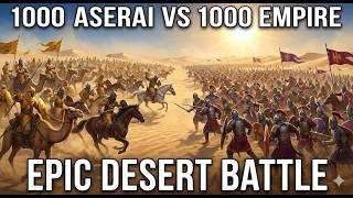 [22 mins battle] MASSIVE 2000 UNIT DESERT WAR! 1000 Aserai vs 1000 Empire | Mount & Blade 2