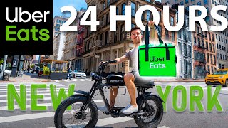 I Worked for Uber Eats in NYC for 24 Hours & Made $$$
