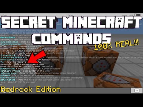 *NEW* Secret/Hidden Minecraft Commands On The Bedrock Edition(100% REAL)