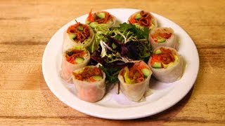 Veggie Spring Rolls Recipe | Healthy Super Bowl Snack | Fit How To