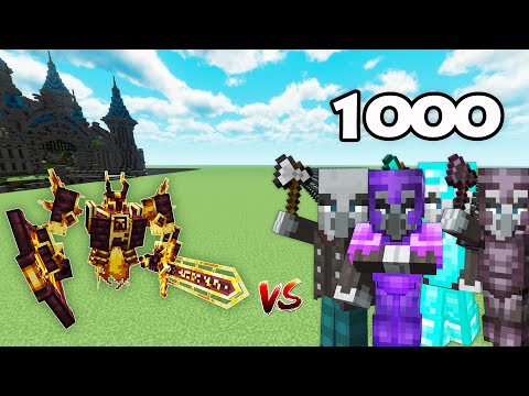Ignis Vs 1000 Vindicator | Minecraft