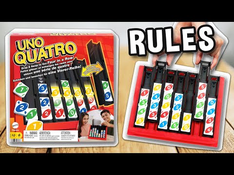 How to play UNO QUATRO (official rules, instructions and gameplay) | boardgamesTV x Mattel Games
