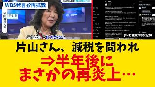 片山さつき財務相、減税議論で「民主主義だから仕方ない」⇒半年後に発言が再炎上