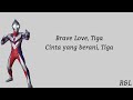 Ending Ultraman Tiga Brave Love Tiga Lirik Dan Terjemahan Bahasa Indonesia
