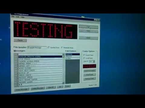 Programmierung Bedienteil Hänsch LI2000 / LI 2000 M4 Firmware Update LED Matrix Hazard THW Feuerwehr