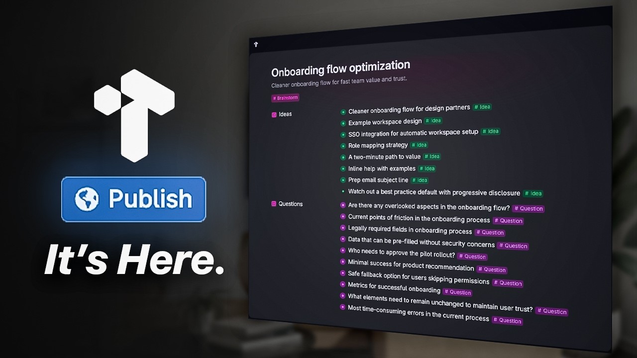 How to Use Tana Publish 2.0 (full walkthrough) video thumbnail