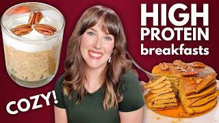 3 High Protein Breakfast Recipes 🍁 (Cozy, vegan & gluten-free)
