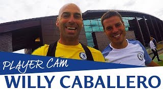 Caballero Takes You To Training With Him, Courtois And Eduardo | Player Cam