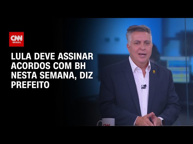 Álvaro Damião à CNN: Lula assinará acordos com BH nesta semana | LIVE CNN