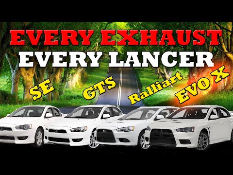 The ULTIMATE Mitsubishi Lancer Exhaust Compilation
