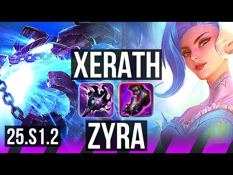 XERATH & Caitlyn vs ZYRA & Ezreal (SUP) | 6/1/1, 800+ games | KR Master | 25.S1.2