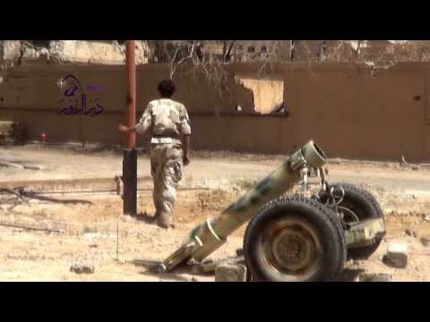 استهداف مقرات النظام في حاجز الطحطوحة بمدفع جحيم من قبل كتيبة جنود بيت المقدس في دير الزور