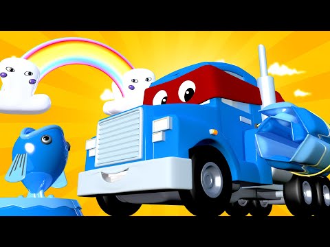 Super Kamion Carl u Auto Gradu 🚚 ⍟  Ljetni Specijal - Kamion Prskalica - Crtići sa autima