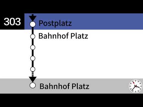 Ansage Bis Bahnhof Platz Linie 303 Gemeinde Davos Verkehrsbetriebe