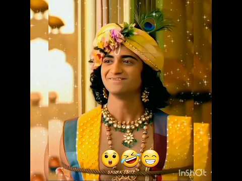 🤣😁❣Radha V/S Krishna 🤗 #radhekrishn #funny #comedy #Shortsvideo