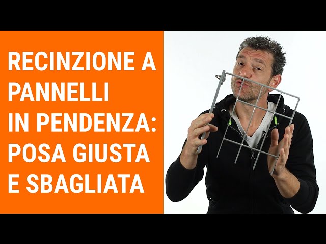 Recinzioni a pannelli in pendenza: Posa giusta e sbagliata