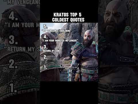 Kratos Top 5 COLDEST Quotes #kratos #godofwar