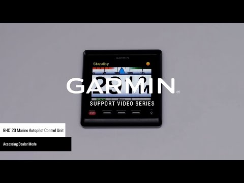 Garmin Support | Garmin Marine AutoPilot | Accessing Dealer Mode via a GHC™ 20