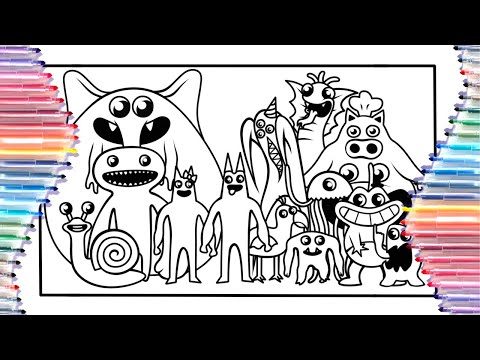 Garten of Banban 3 Coloring pages / How to color / Tobu - Memory Lane