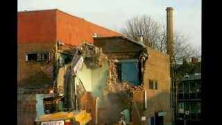 preview picture of video 'Rawtenstall New Astoria & shopping precinct demolition.  March 2012'