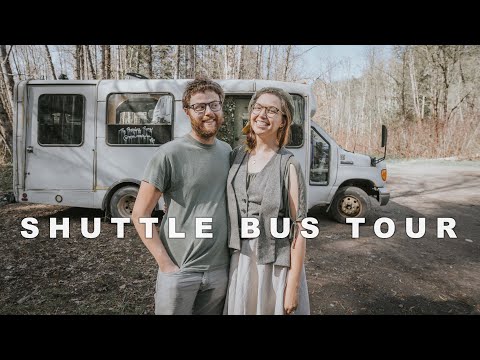 Young Couple Builds A Cottage In A Vehicle - SHUTTLE BUS TOUR