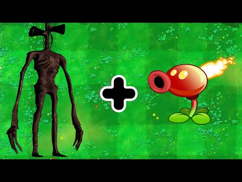 Siren Head + Fire Peashooter Vs Zombies - Plants vs Zombies Animation