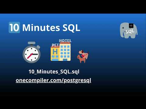 10 Minutes SQL – SQL Crash Course For Beginners – Learn SQL with PostgreSQL