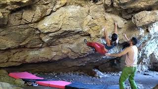 Video thumbnail of Namaste, 6b. Almenara