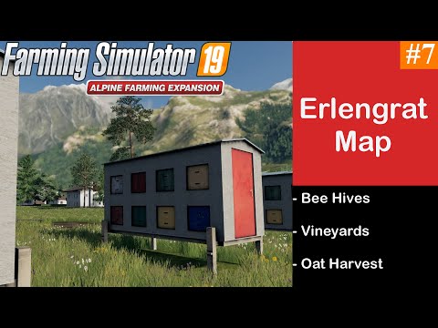 Farming Simulator 19 - Alpine Farming Expansion Gameplay - Bee Hives and Vineyards