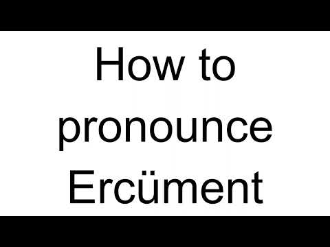 How to Pronounce Ercüment (Turkish)