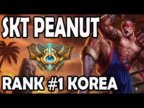 SKT Peanut Lee Sin Jungle vs Khazix - Rank #1 Korea Challenger 1358 LP