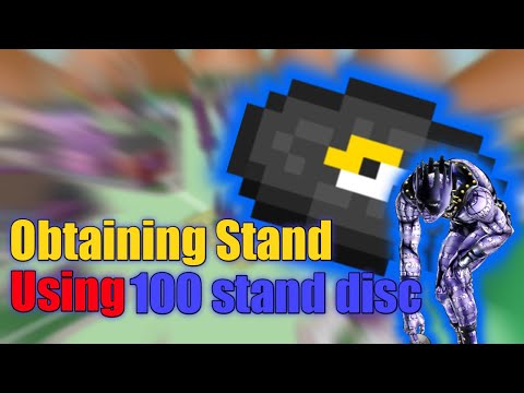 Obtaining Stand Using 100 Stand Disc - Project Jojo - Roblox