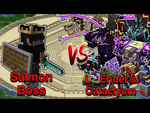 Epic Minecraft Salmon Boss Battle! | 100+ Mobs Face Off