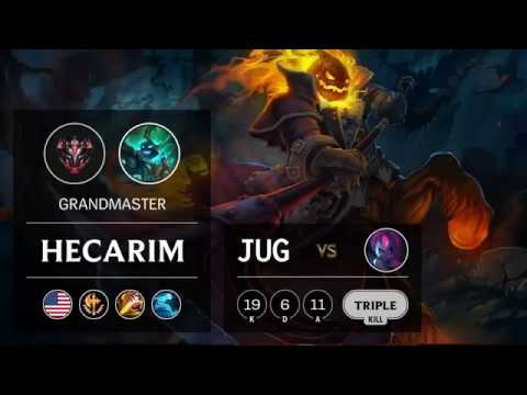 Hecarim Jungle vs Evelynn - NA Grandmaster Patch 9.8