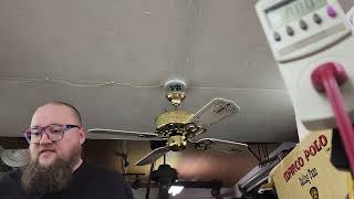 Calcutta Ceiling Fan by Corbett Lighting, White/Ornate/Stencil, 42" (2 of 2)