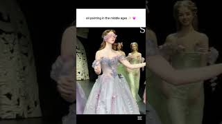 oil painting in the middle ages ✨️ 💗 || #shorts #zo