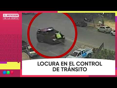 EMBISTIÓ a un INSPECTOR de TRÁNSITO y lo ARRASTRÓ cinco cuadras en el capot #ElNotidelaGente