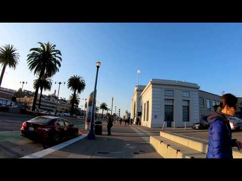 [4k][60 FPS] SF Waterfront Walking Tour (Piers 3-through-33)