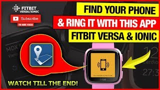 Find my Phone with your Fitbit Sense, Versa 3, 2 & lite
