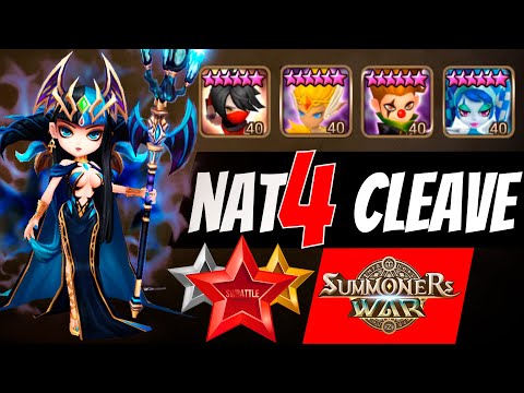 Classic NAT4 Cleave Team with Bastet in G2 Summoners War RTA