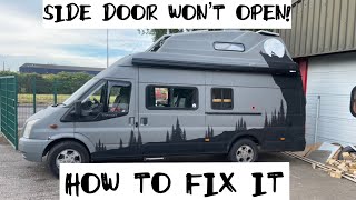 SLIDING DOOR WONT OPEN - HOW I FIXED IT - MK6 MK7 TRANSIT CAMPER VAN