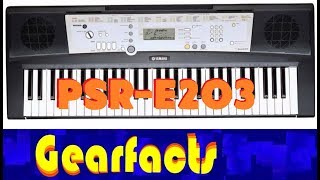 Video thumbnail for Yamaha PSR-E203 Keyboard demo and review by Gearfacts