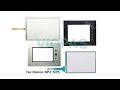 Touch Panel For Omron NP3 NP3 MQ000 NP5 NP5 MQ000 With Membraen Keypad Overlay And Display Replace